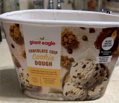 Chocolate Chip Cookie Dough Flavored Ice Cream With Cookie Dough Chunks & Chocolate Chips, Chocolate Chip Cookie Dough