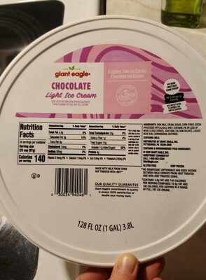 Chocolate Light Ice Cream, Chocolate