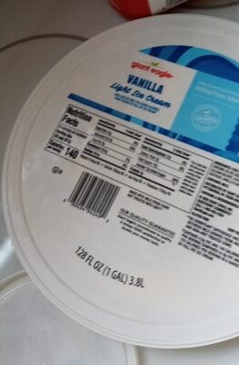 Vanilla Flavored Light Ice Cream, Vanilla