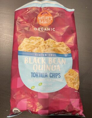 Black Bean & Quinoa Organic Tortilla Chips, Black Bean & Quinoa