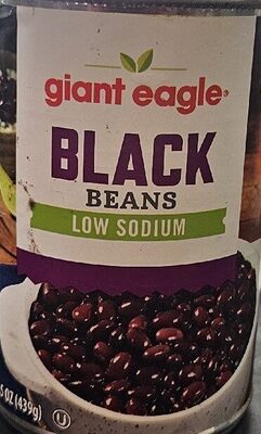 Black Low Sodium Beans, Black