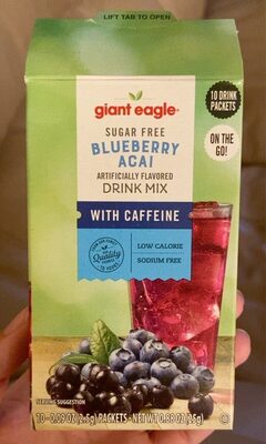 Blueberry Acai Flavored Drink Mix, Blueberry Acai