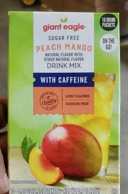 Peach Mango Flavor Sugar Free Drink Mix, Peach Mango