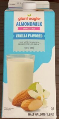 Unsweetened Vanilla Flavored Almondmilk, Unsweetened Vanilla
