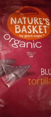 Blue Corn Organic Tortilla Chips, Blue Corn
