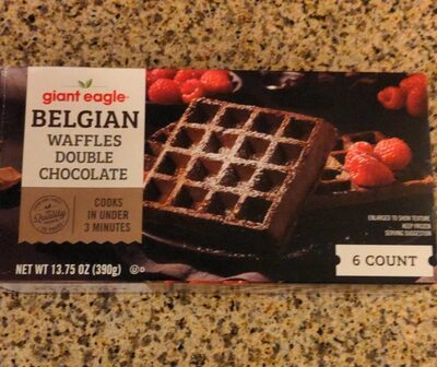 Belgian Double Chocolate Waffles, Belgian Double Chocolate