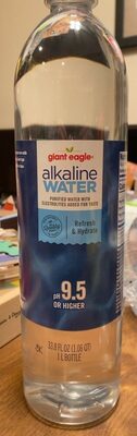 Ph 9.5 Or Higher Alkaline Water