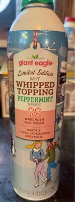 Peppermint Flavored Dairy Whipped Topping, Peppermint