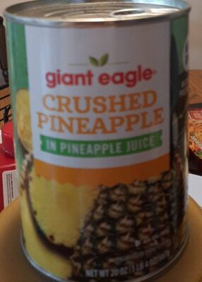 Crushed Pineapple In Pineapple Juice, Pineapple Juice