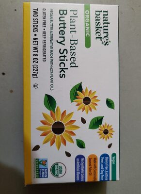 Organic Plant-Based Buttery Sticks, Buttery