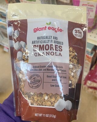 S'Mores Graham Cracker Flavored Granola With Chocolate And Marshmallow Pieces, S'Mores Graham Cracker