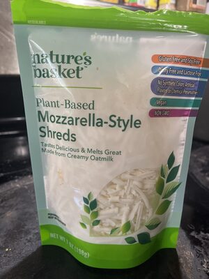 Mozzarella-Style Plant-Based Shreds, Mozzarella-Style