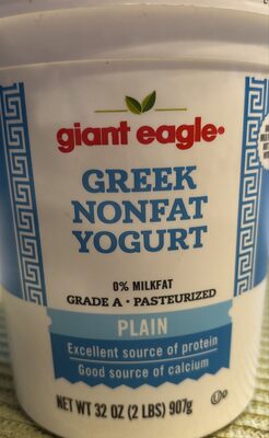 Plain Greek Nonfat Yogurt, Plain