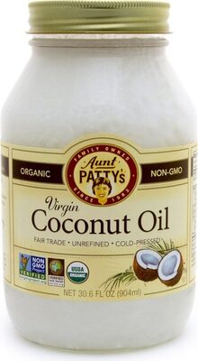Unrefined Organic Virgin Coconut Oil, Unrefined