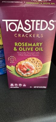Rosemary & Olive Oil Crackers, Rosemary; Olive Oil