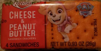 Cheese & Peanut Butter Sandwich Crackers, Cheese & Peanut Butter