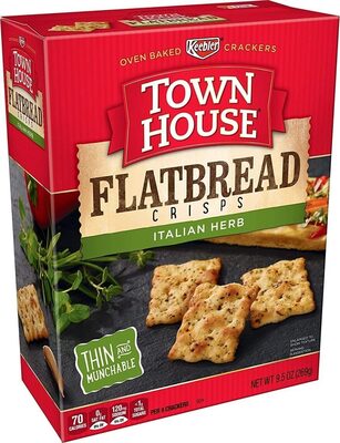 Kellogg's Town House Flatbread Crisps Italian Herb 9.5oz
