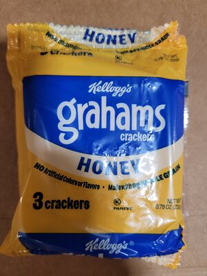 Kellogg's Grahams Crackers Honey Graham With Calcium .78oz 150ct
