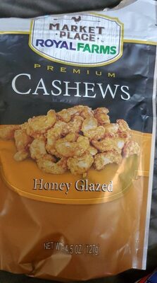 Honey Glazed Premium Cashews, Honey Glazed