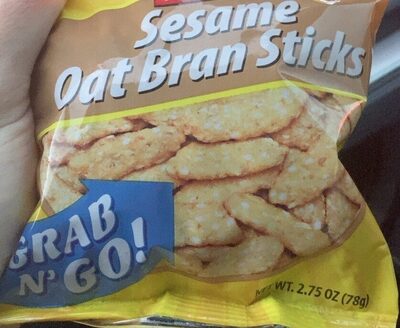 Sesame Oat Bran Savory Sticks, Sesame Oat Bran