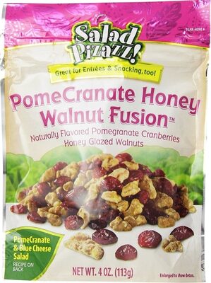 Pomegranate Honey Pomegranate Flavored Dried Cranberries & Honey Roasted Walnuts Fusion, Pomegranate Honey