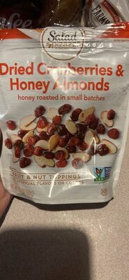 Dried Cranberries & Honey Toasted Almonds Salad Topper, Dried Cranberries & Honey Toasted Almonds
