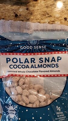 Polar Snap Cocoa Roasted Whole Chocolate Flavored Almonds, Polar Snap Cocoa