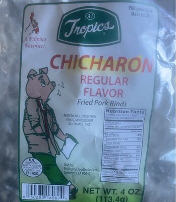 Chicharon Flavor Regular Fried Pork Rinds, Chicharon