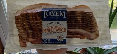 Slow Smoked Maplewood Thick Cut Bacon Vermont Maple Syrup, Maplewood
