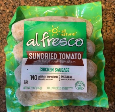 Sundried Tomato With Basil And Tomatoes Chicken Sausage, Sundried Tomato