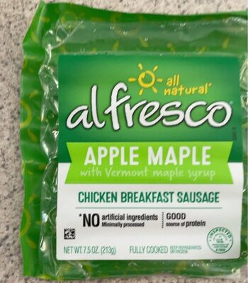Apple Maple With Vermont Maple Syrup Chicken Breakfast Sausage, Apple Maple