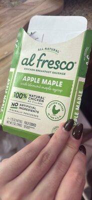 Al Fresco, Chicken Sausage, Apple Maple, Apple Maple