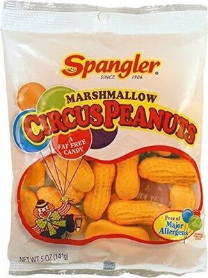 Spangler Circus Peanuts 5 oz. Banana Flavor Peg Bag