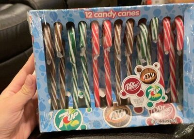 7Up, A&W Root Beer And Dr Pepper Candy Canes