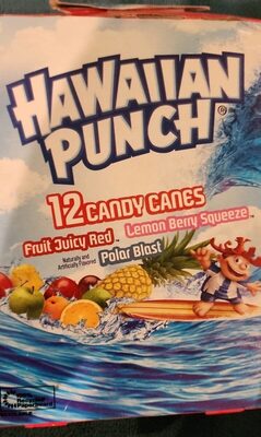 Fruit Juicy Red, Lemon Berry Squeeze, Polar Blast Flavored Candy Canes, Fruit Juicy Red, Lemon Berry Squeeze, Polar Blast