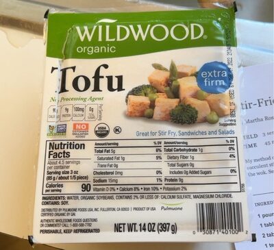 Organic Tofu Extra Firm Sandwiches And Salads, Tofu