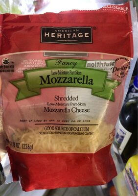 Mozzarella Low-Moisture Part-Skim Fancy Shredded Cheese, Mozzarella