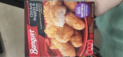 Banquet Chicken Nuggets and Fries, Frozen Meal, 4.85 oz.