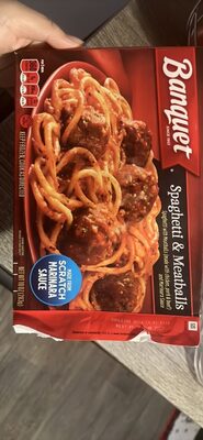Banquet Spaghetti and Meatballs, Frozen Meal, 10 oz.