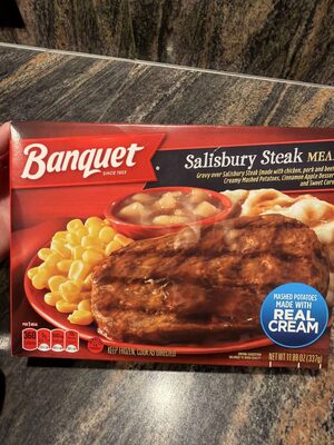 Banquet Salisbury Steak, Frozen Meal, 11.88 oz.