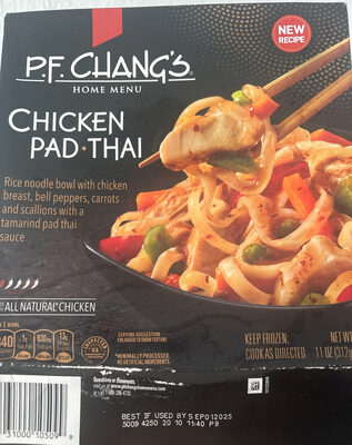 P.F. Chang's Home Menu Chicken Pad Thai Noodle Bowl, Frozen Meal, 11 oz.