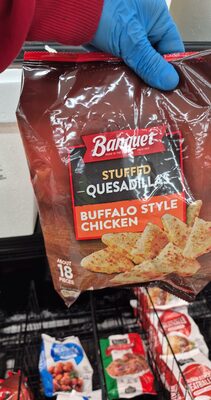 Banquet Buffalo Style Chicken Stuffed Quesadillas, Frozen Appetizer, 26 oz.