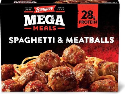 Spaghetti & Meatballs And Zesty Marinara Sauce Mega Meals, Spaghetti & Meatballs