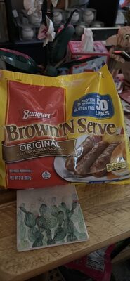 Banquet Brown'N Serve Original Fully Cooked Sausage Links, Frozen Breakfast, 32 oz., 50-Count