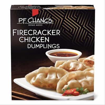 Firecracker Chicken Dumplings Spicy Dark Meat Chicken, Cabbage And Garlic Includes Signature Sauce Packet, Firecracker Chicken Dumplings