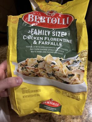 Bertolli Frozen Skillet Meals Family Size Chicken Florentine & Farfalle, 36 oz.