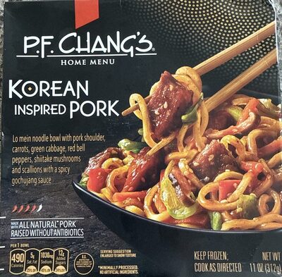 P.F. Chang's Home Menu Korean Inspired Pork Noodle Bowl, Frozen Meal, 11 oz.