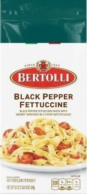 Black Pepper Fettuccine Pasta With Cherry Tomatoes In A Thyme Butter Sauce, Black Pepper Fettuccine