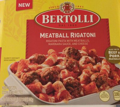 Bertolli Meatball Rigatoni, Frozen Meal, 25 oz.