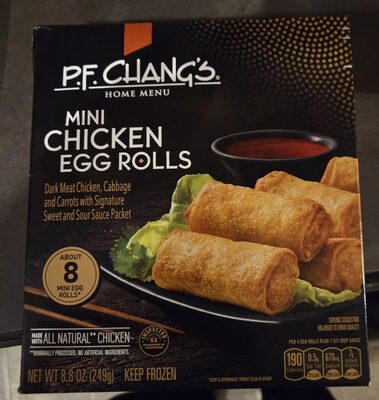 P.F. Chang's Home Menu Mini Chicken Egg Rolls, Frozen Appetizers, 8.8 oz.